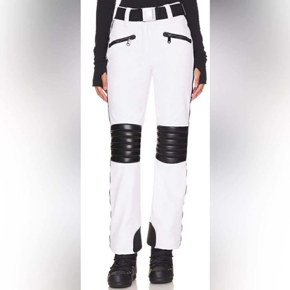Goldbergh Pippa Rocky Ski Pants Waterproof White Black US size 12